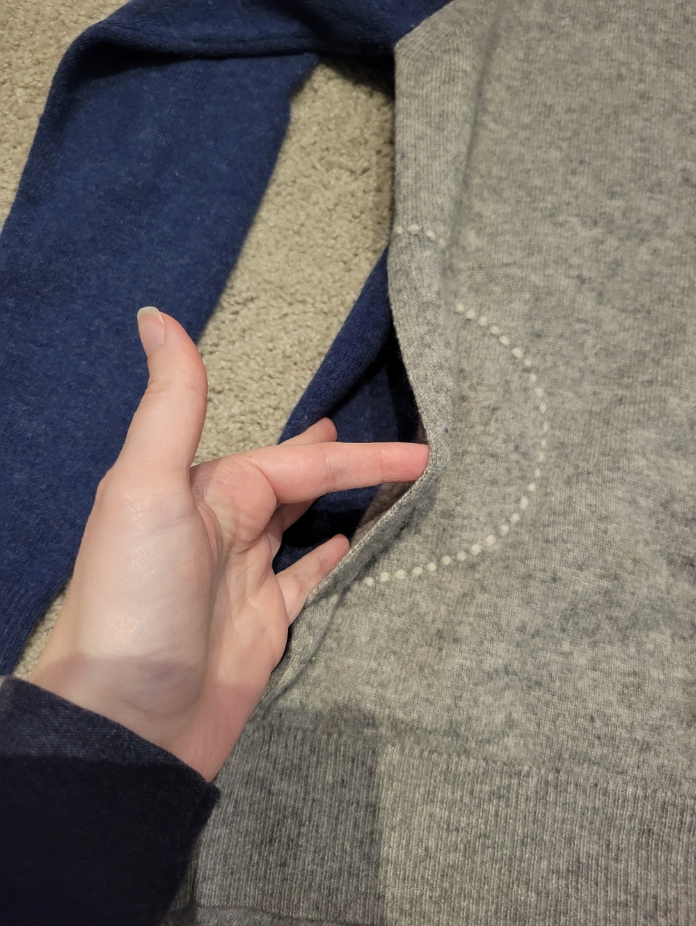 Label & Thread Wool Cashmere Colorblock Sweater - Picture 5 of 11